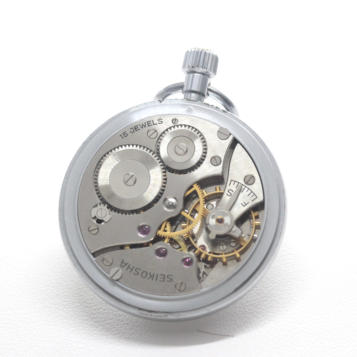 昭和4４年の19セイコー鉄道時計/15石/秒針止め機能/絶版時計/19seiko-1361