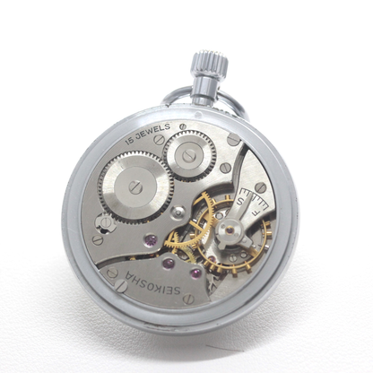 昭和4４年の19セイコー鉄道時計/15石/秒針止め機能/絶版時計/19seiko-1361