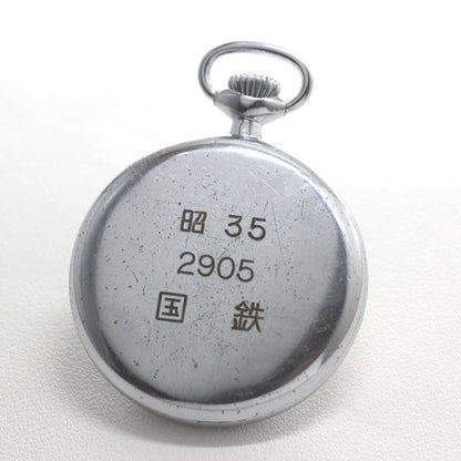 19セイコー鉄道時計19seiko-1368　本体裏　昭35 2905 国鉄