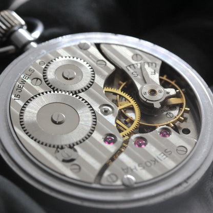 19セイコー プレシジョン 懐中時計 19seiko-1369　時計内部