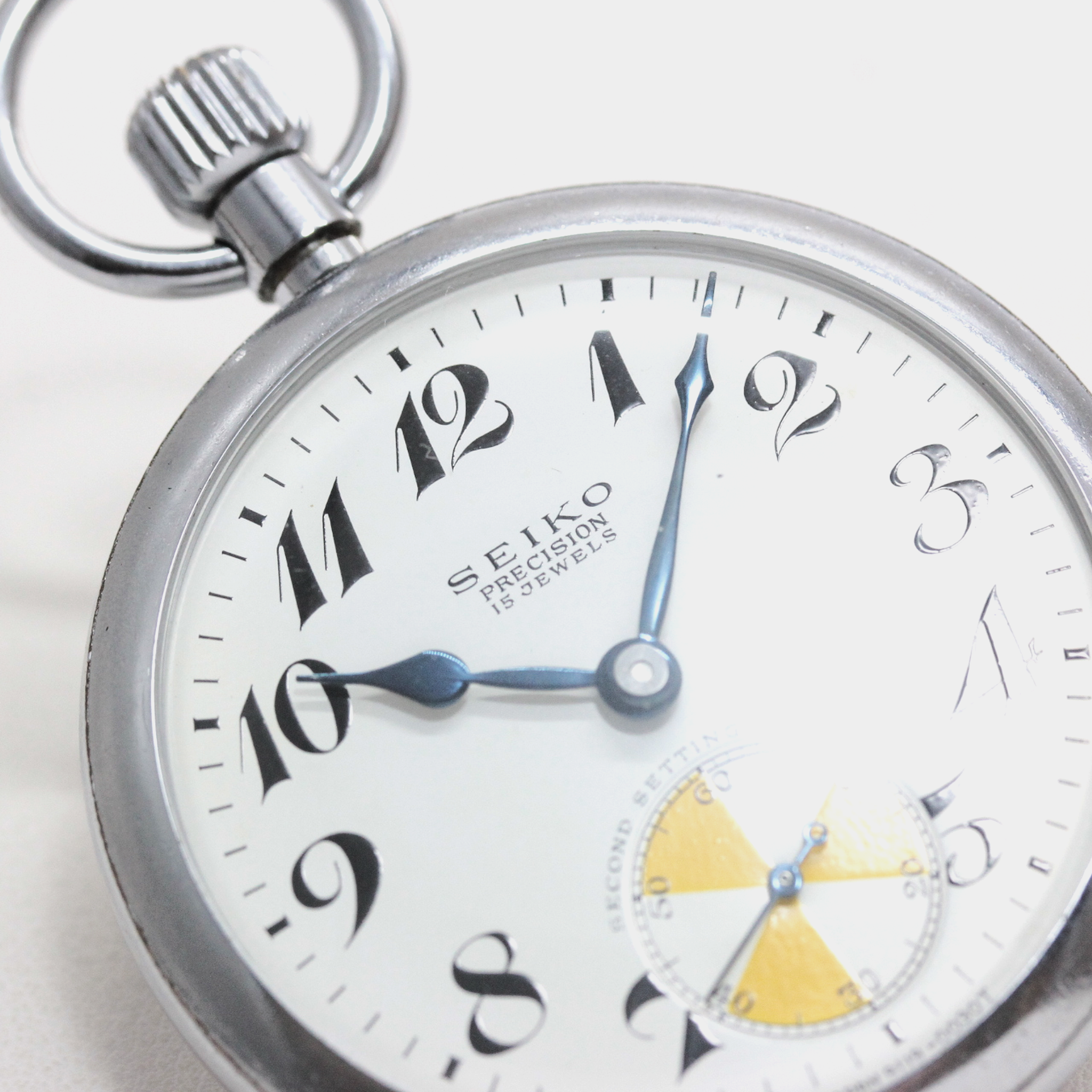 稼動品 セイコー PRECISON 15石 懐中時計 手巻き レディース SEIKO