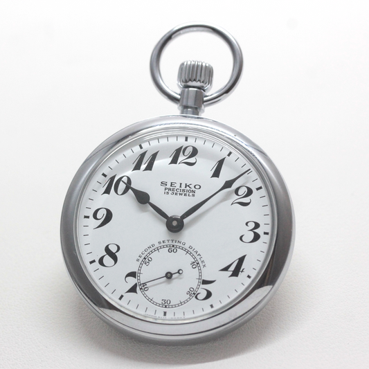 19セイコー プレシジョン 懐中時計 /印字なし/15石 / 絶版時計 /19seiko-1373