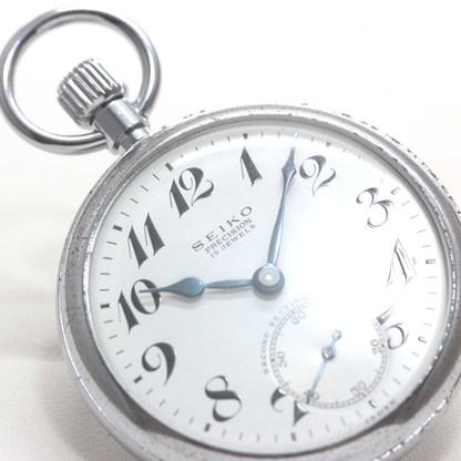19セイコー 懐中時計19seiko-1375 ブルースチール針