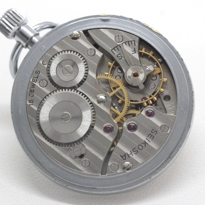 19セイコー 鉄道時計 懐中時計 手巻き式 ヴィンテージ 19seiko-1376 機械内部