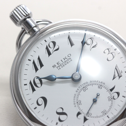 19セイコー 懐中時計 19seiko-1377 ブルースチール針