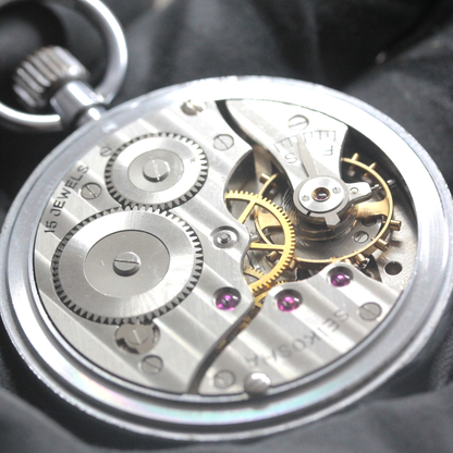 19セイコー  鉄道時計 懐中時計 手巻き式 ヴィンテージ 日本電信電話公社 19seiko-1383 ムーブメント コート・ド・ジュネーブ