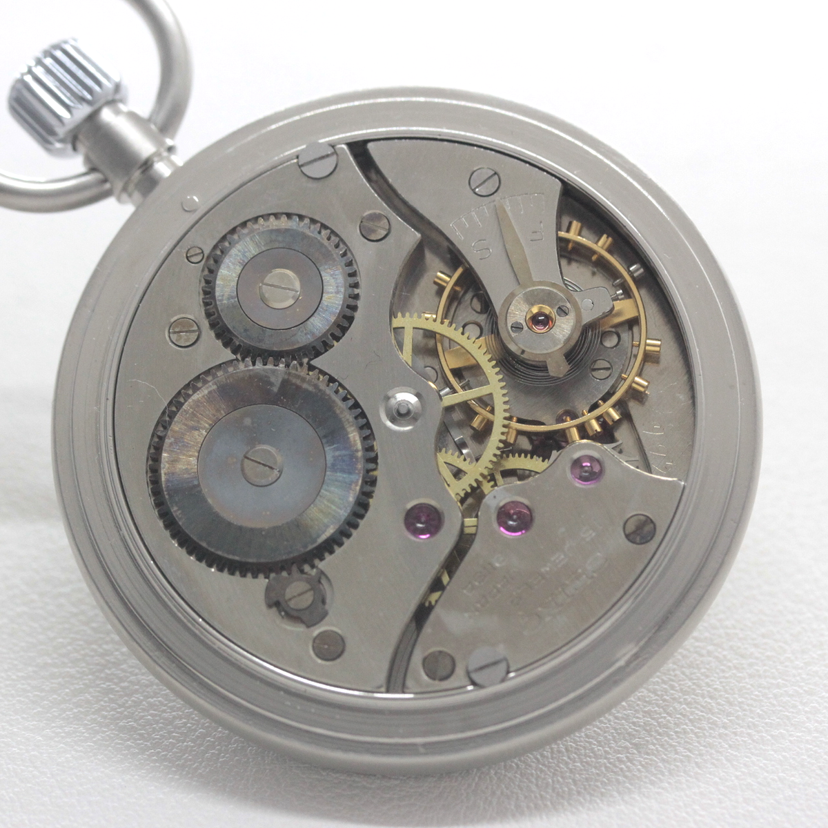 19セイコー プレシジョン 鉄道時計 懐中時計 再メッキ特別モデル ヘアライン仕上げ 19seiko-1401