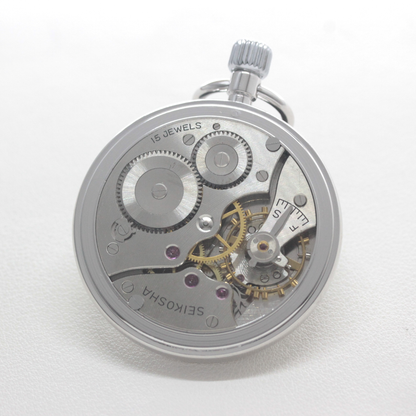 19セイコー プレシジョン 鉄道時計 懐中時計 再メッキ特別モデル 鏡面仕上げ 19seiko-1402 ムーブメント