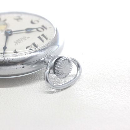 19セイコー シースルーバックカスタム 鉄道時計 懐中時計 手巻き式 ヴィンテージ 19seiko-costom27 リューズ周り