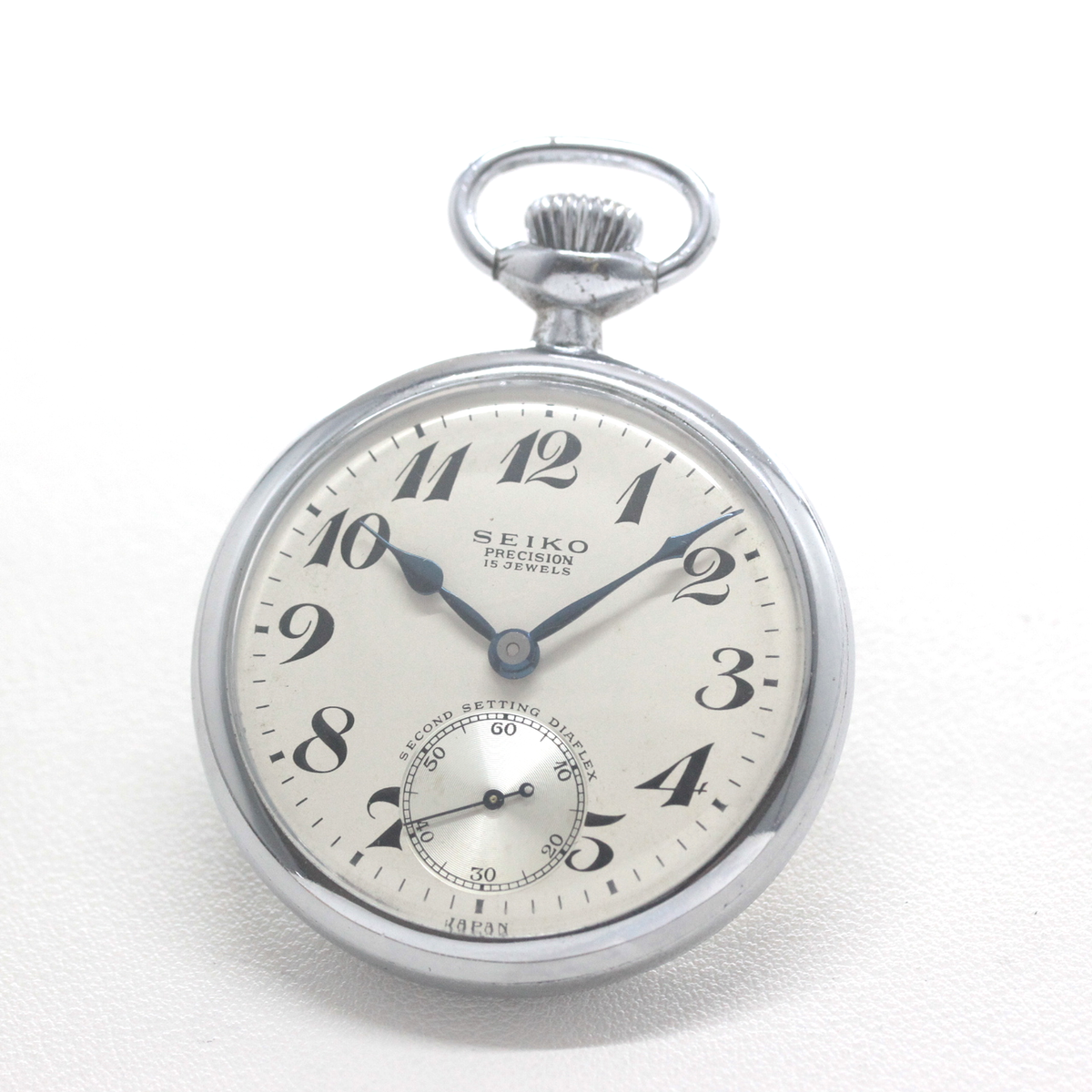 19セイコー シースルーバックカスタム 鉄道時計 懐中時計 手巻き式 ヴィンテージ 19seiko-costom28