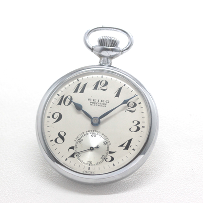 19セイコー シースルーバックカスタム 鉄道時計 懐中時計 手巻き式 ヴィンテージ 19seiko-costom28