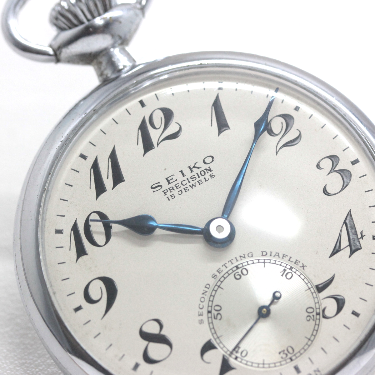 19セイコー シースルーバックカスタム 鉄道時計 懐中時計 手巻き式 ヴィンテージ 19seiko-costom28 文字盤