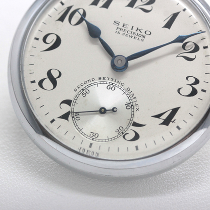 19セイコー シースルーバックカスタム 鉄道時計 懐中時計 手巻き式 ヴィンテージ 19seiko-costom28 スモールセコンド