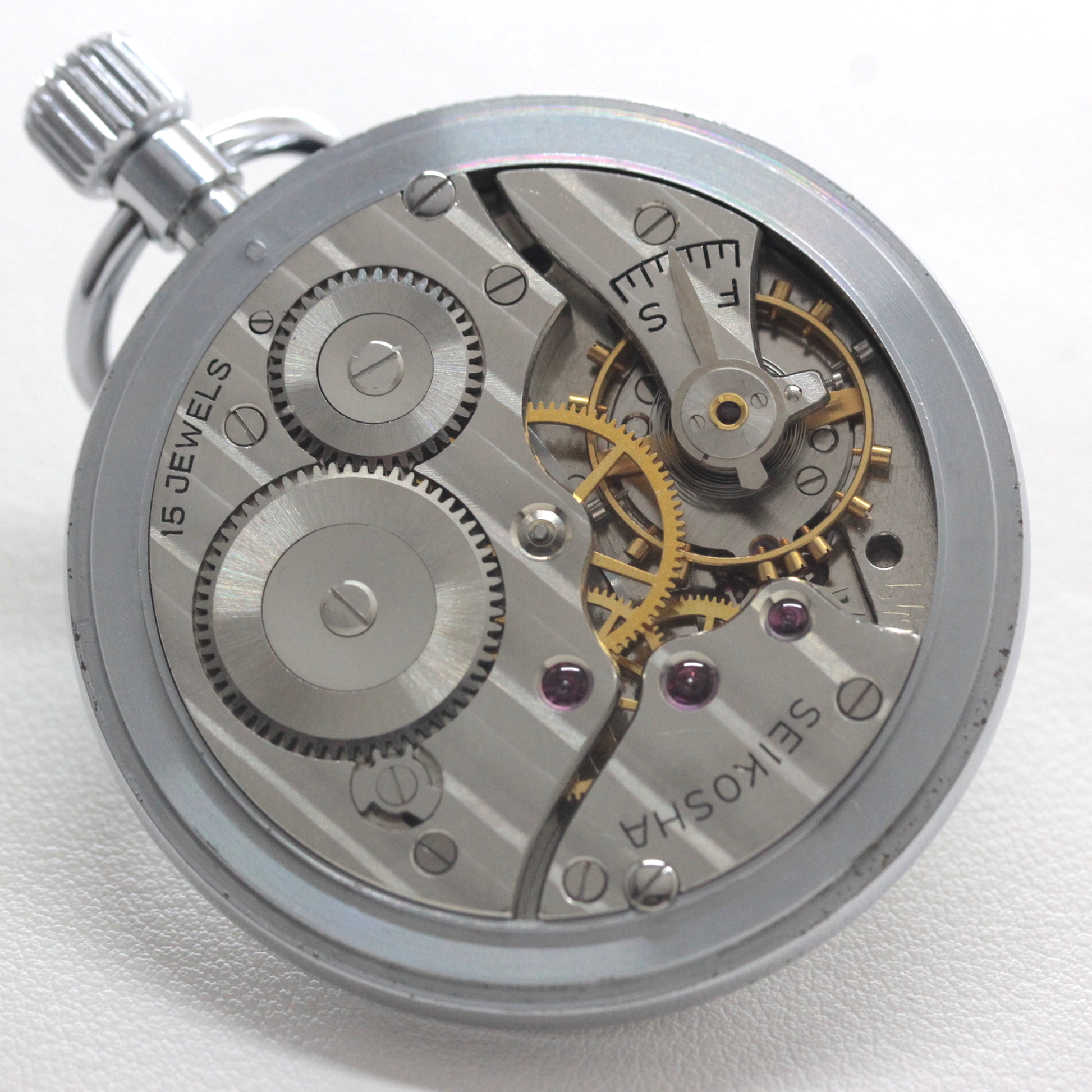 コート・ド・ジュネーブのムーブメント 昭和39年の19セイコー鉄道時計 19seiko-1364