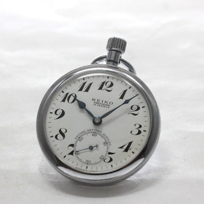 昭和42年の19セイコー鉄道時計/15石/秒針止め機能/絶版時計/19seiko-1269