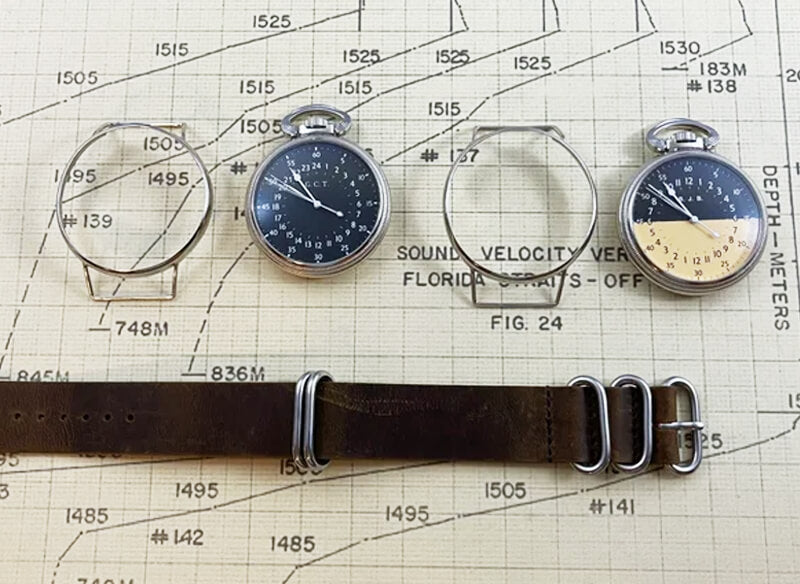 M.R.M.W. (Montre Roroi Militaly Watch/モントルロロイ ミリタリーウォッチ) U.S.Army AN5740 24時間計 ブラック 2way 懐中時計