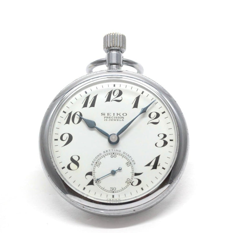 昭和39年の19セイコー鉄道時計/15石/秒針止め機能/絶版時計/19seiko-1250