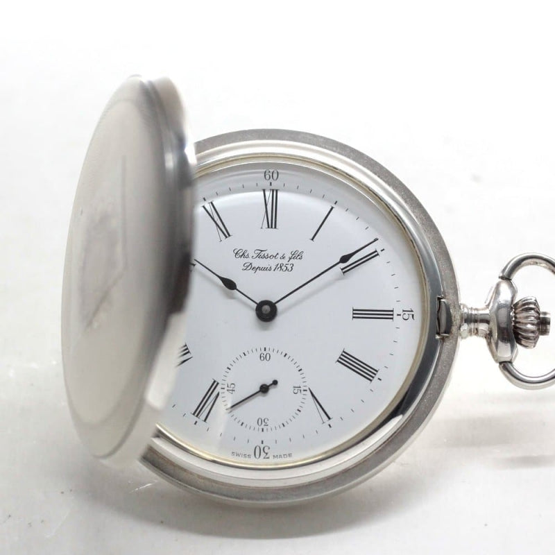 絶版モデルのティソ（TISSOT）/銀無垢懐中時計/tissot-1024