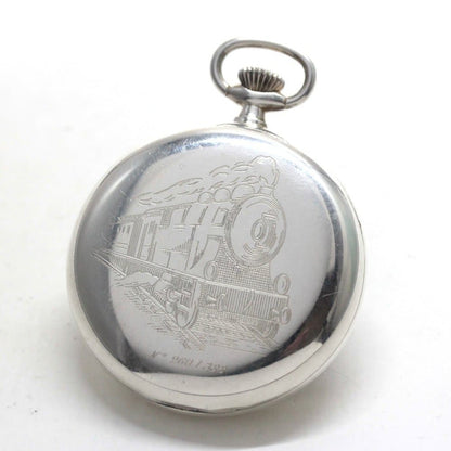 絶版モデルのティソ（TISSOT）/PING-HAN RAILWAY/銀無垢懐中時計/限定品/tissot-1022