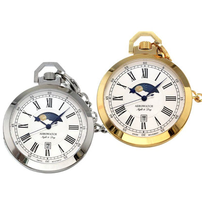 AERO（アエロ）/クォーツ式/サン＆ムーン/懐中時計/44829AA01・44829JA01/ペア懐中時計