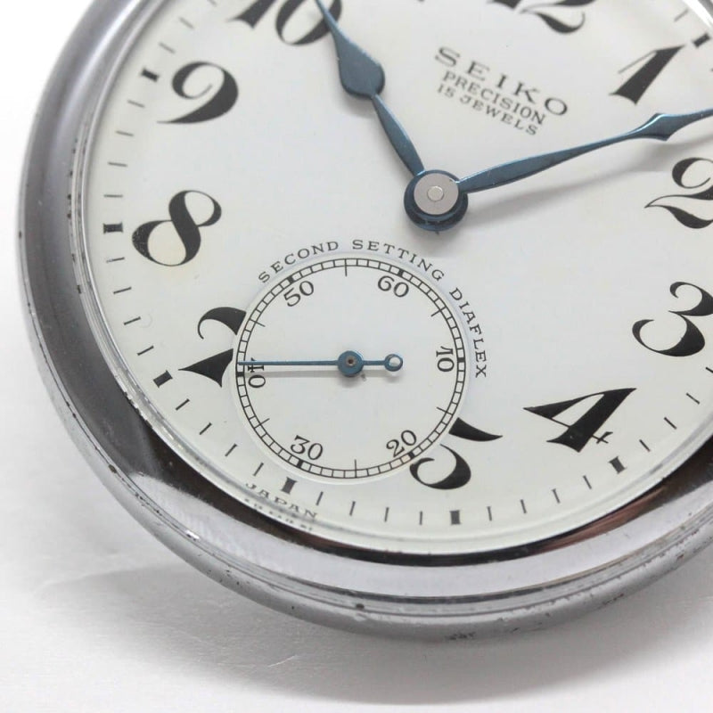 昭和39年の19セイコー鉄道時計/15石/秒針止め機能/絶版時計/19seiko-1250