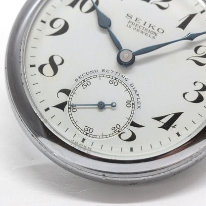 昭和39年の19セイコー鉄道時計/15石/秒針止め機能/絶版時計/19seiko-1250