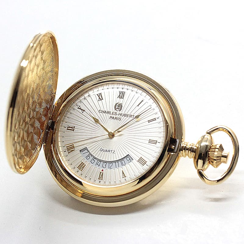 チャールズヒューバート(Charles-Hubert) 懐中時計 クォーツ 3900-G