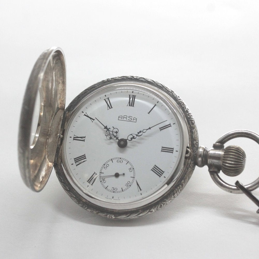 絶版モデルのオーガスト・レイモンド/ハーフハンター懐中時計/arsa-103