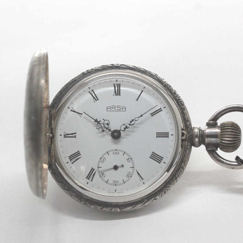絶版モデルのオーガスト・レイモンド/ハーフハンター懐中時計/arsa-103