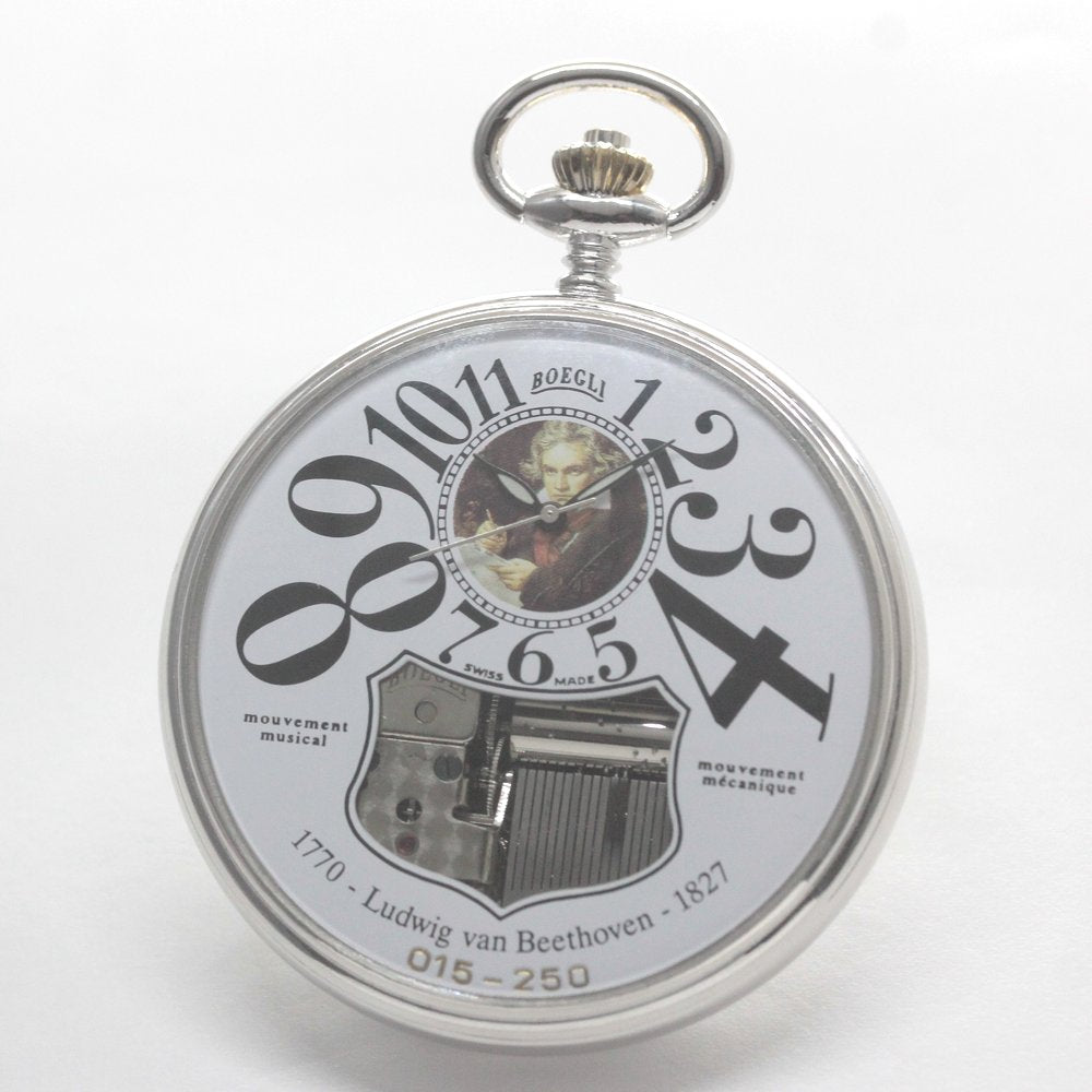 絶版モデルのボーグリ（BOEGLI）/オルゴール懐中時計/ベートーヴェン限定モデル/boegli-101