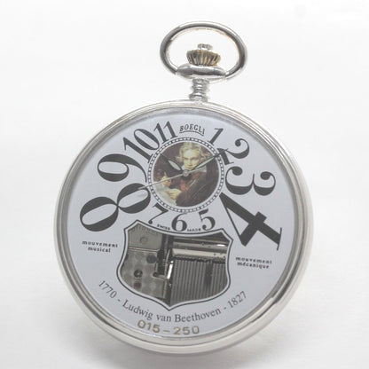 絶版モデルのボーグリ（BOEGLI）/オルゴール懐中時計/ベートーヴェン限定モデル/boegli-101