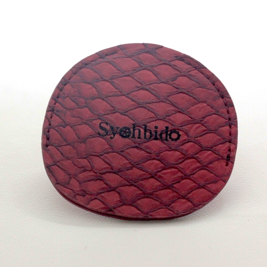 懐中時計専用革サック オリジナル 真鯛 魚革 カーマイン レッド s-leathercase-carmine-madai 正面