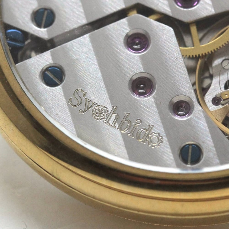 正美堂オリジナル懐中時計/オール外装ドパーツ使用/オープンフェイス/シースルーバック/新品スイス製オールドムーブメント使用/db9pwos1001