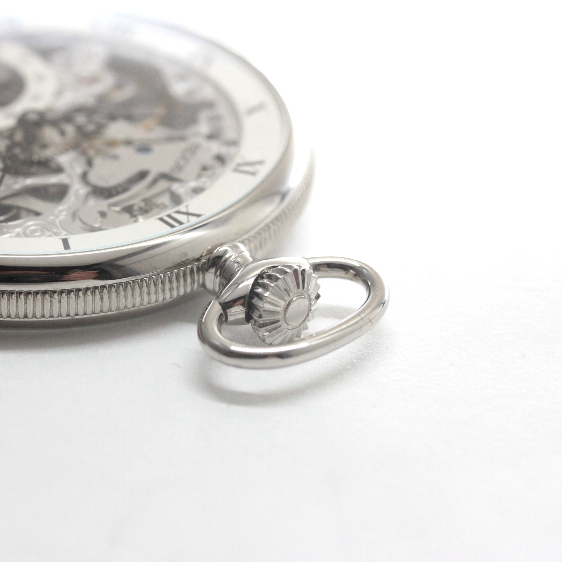 スイス製エポスのスケルトン懐中時計