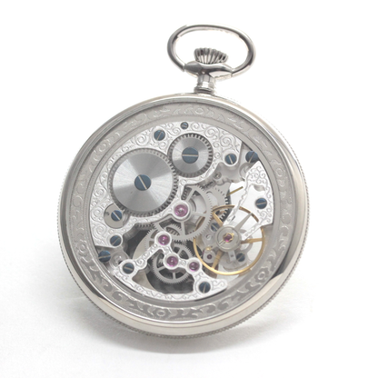 スイス製エポスのスケルトン懐中時計