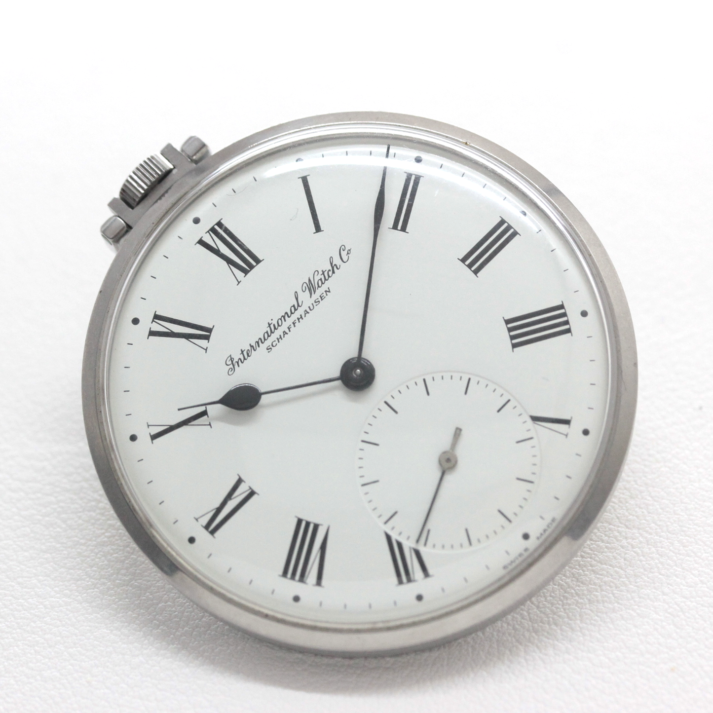 絶版モデルのIWC（インターナショナル・ウォッチ・カンパニー）社製オープンフェイス懐中時計/iwc-104