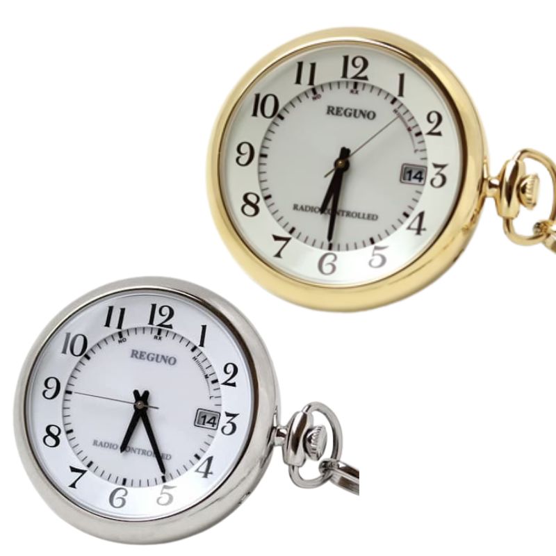 シチズン(CITIZEN)レグノ ソーラー電波懐中時計 KL7-914-11・KL7-922-31/ペア懐中時計