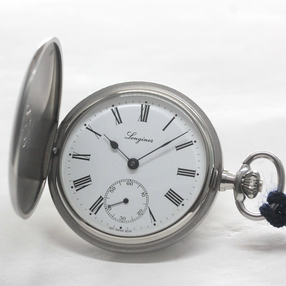 芥川・直木賞の正賞として贈られていた実績のある懐中時計 絶版モデルのロンジン ハンターケース懐中時計/longines-153