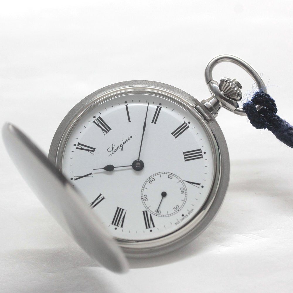 芥川・直木賞の正賞として贈られていた実績のある懐中時計 絶版モデルのロンジン　ハンターケース懐中時計/longines-153