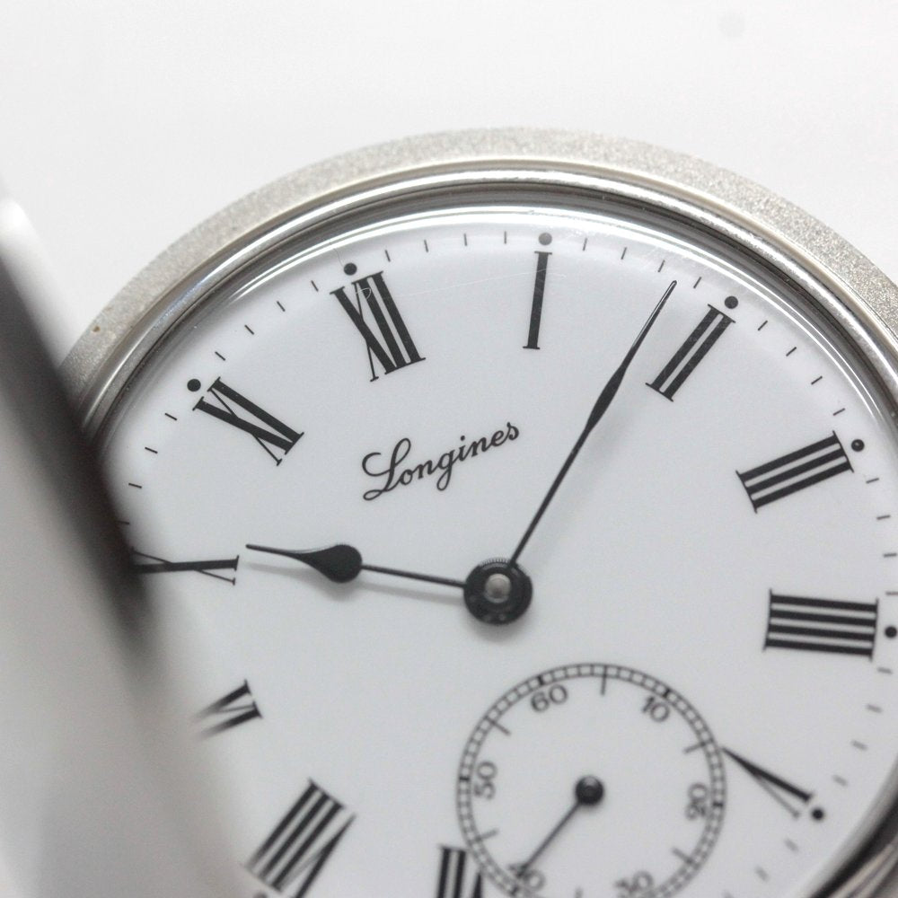 芥川・直木賞の正賞として贈られていた実績のある懐中時計 絶版モデルのロンジン　ハンターケース懐中時計/longines-154