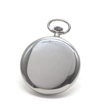 ロンジン / Longines / 懐中時計/蓋なし　サンレイ文字盤　アラビア /シルバーカラー / ヴィンテージ / longines-156　裏面