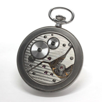 ロンジン / Longines / 懐中時計/蓋なし　サンレイ文字盤　アラビア /シルバーカラー / ヴィンテージ / longines-156　ムーブメント