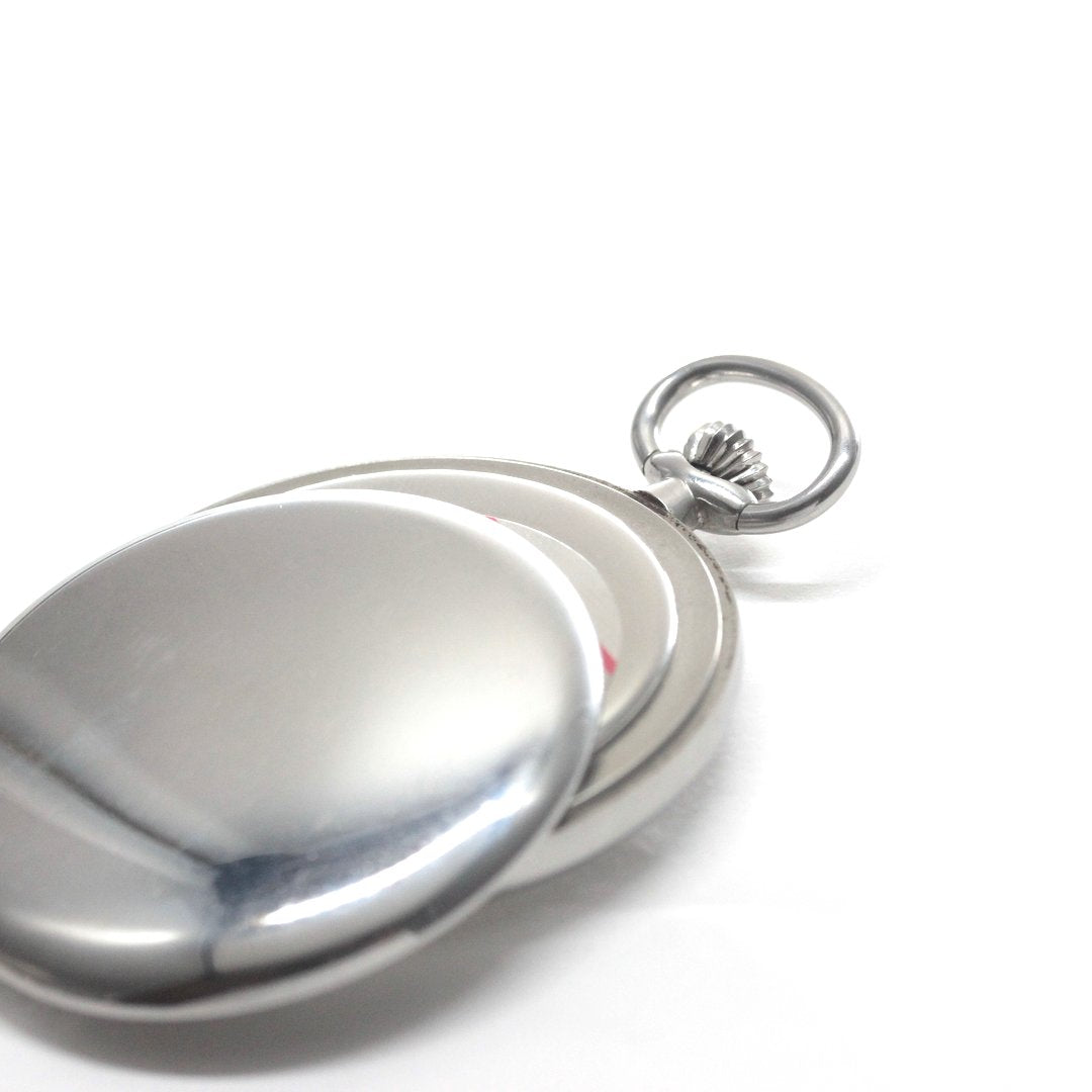 ロンジン / Longines / 懐中時計/蓋なし　サンレイ文字盤　アラビア /シルバーカラー / ヴィンテージ / longines-156　裏面