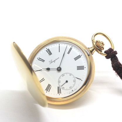 ロンジン / Longines / ヴィンテージ / 懐中時計/ゴールドカラー / ハンターケース　ローマン数字/longines-157