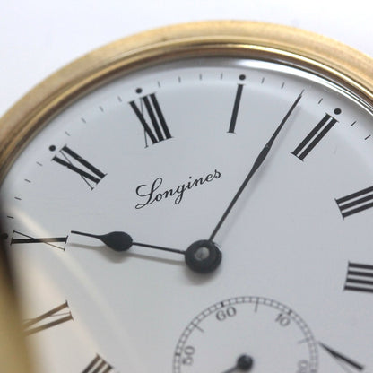 ロンジン / Longines / ヴィンテージ / 懐中時計/ゴールドカラー / ハンターケース　ローマン数字/longines-157　文字盤