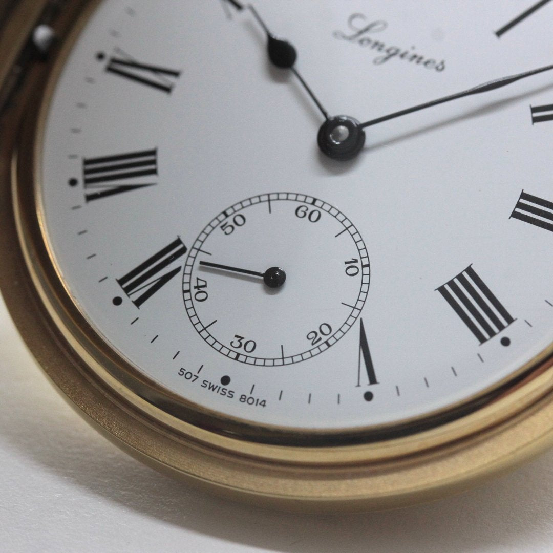ロンジン / Longines / ヴィンテージ / 懐中時計/ゴールドカラー / ハンターケース　ローマン数字/longines-157　スモールセコンド