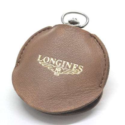 ロンジン / Longines / ヴィンテージ / 懐中時計/シルバーカラー / ハンターケース　ローマン数字/longines-158　革ケース