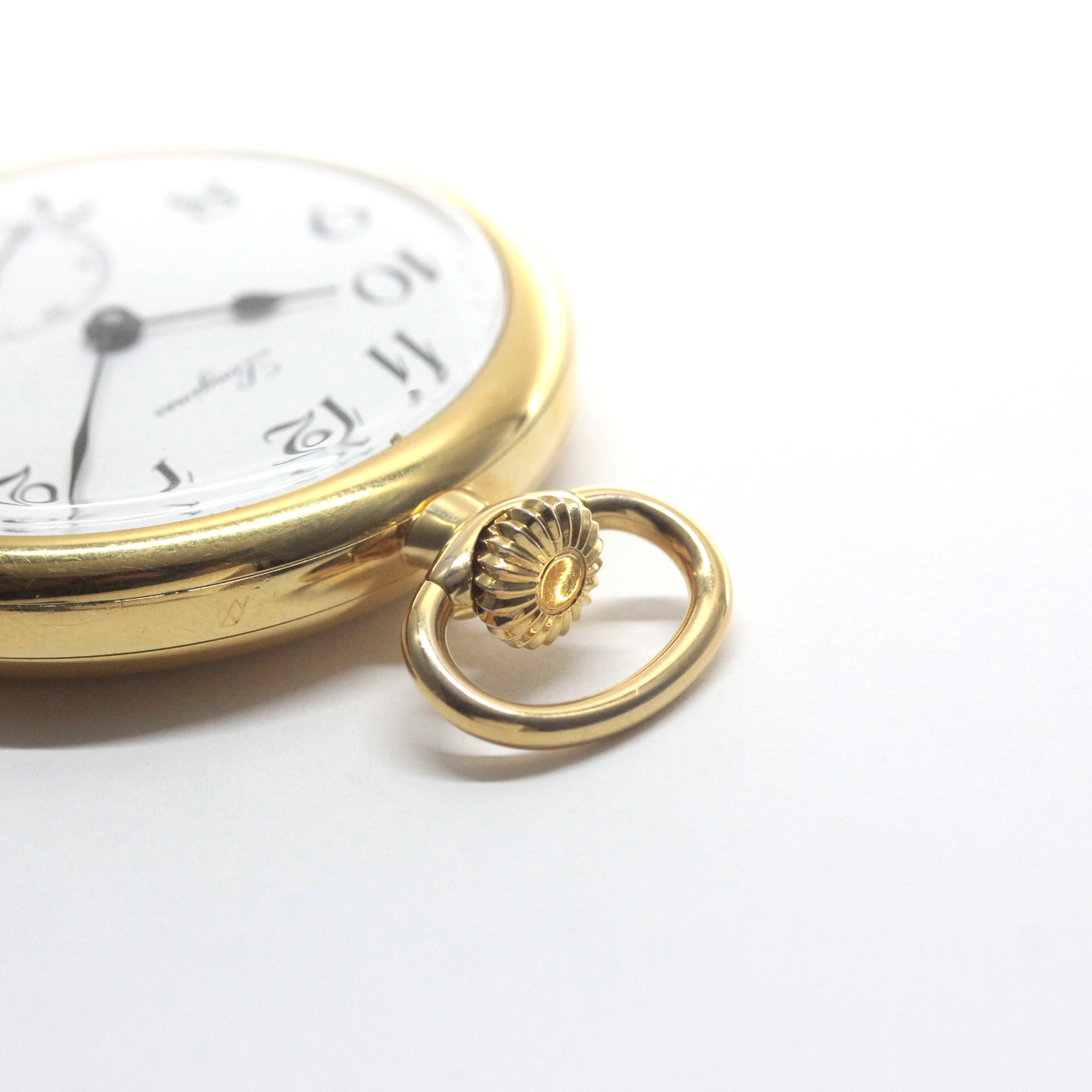 絶版モデルのロンジン / オープンフェイス懐中時計 / L7.014.2.13.1 / longines-161　リューズ