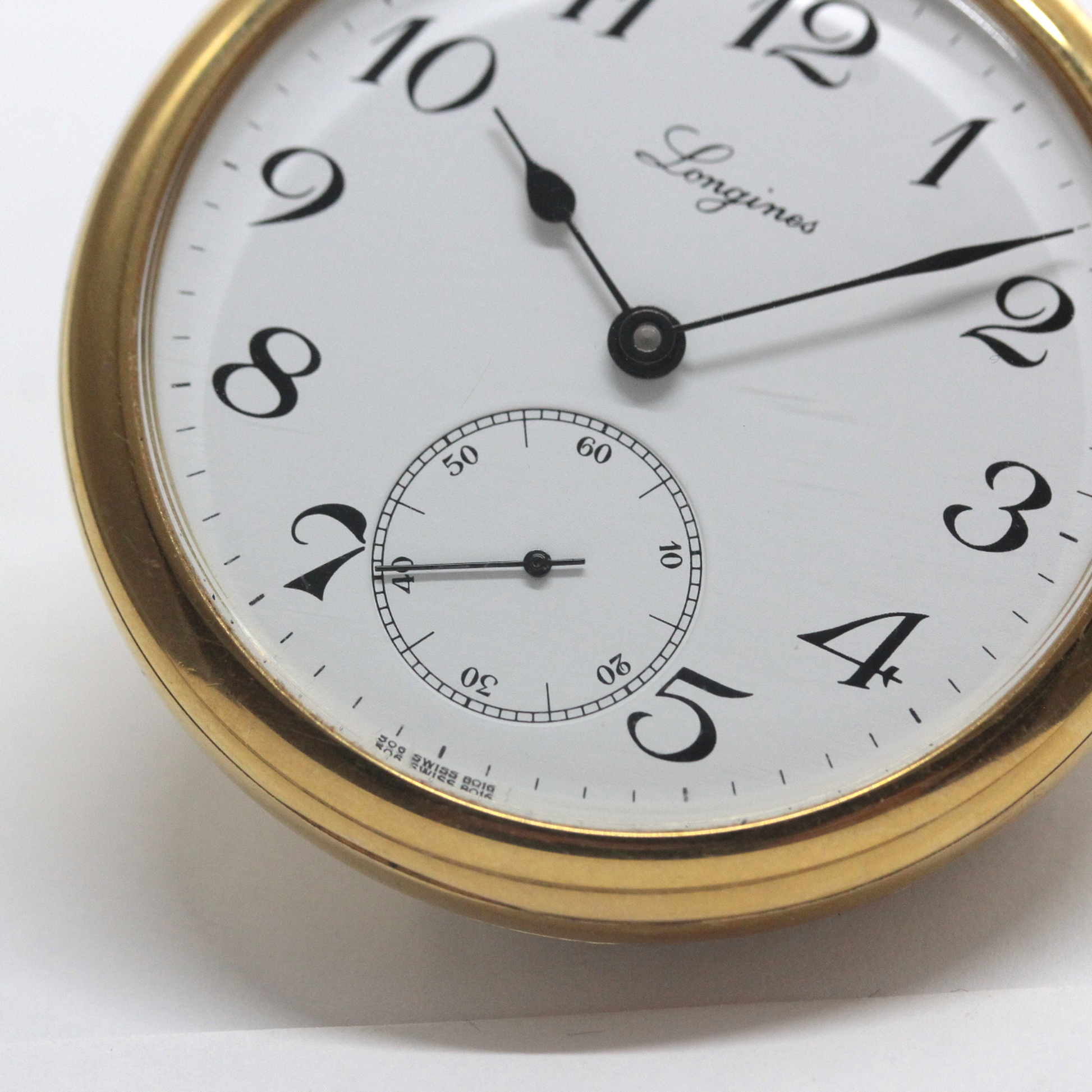 絶版モデルのロンジン / オープンフェイス懐中時計 / L7.014.2.13.1 / longines-161　スモールセコンド
