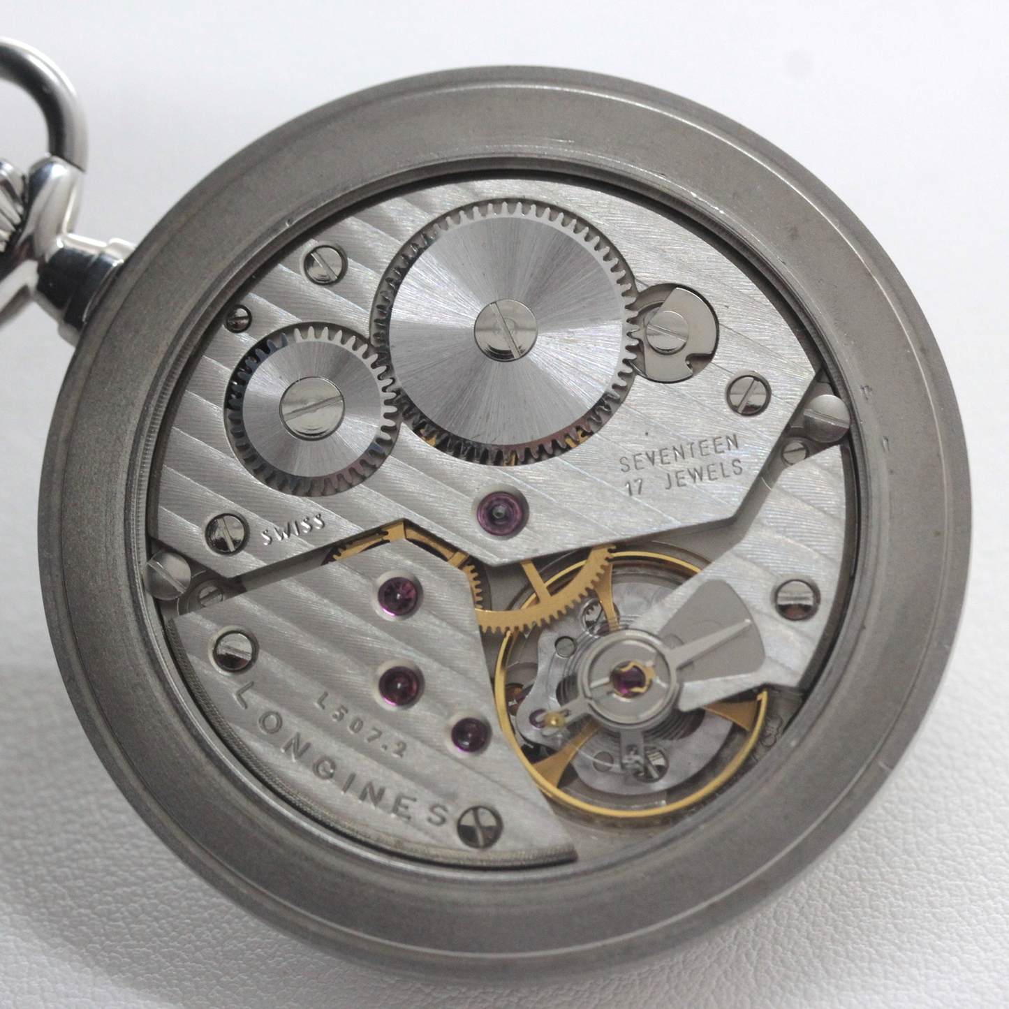 ロンジン / Longines / ヴィンテージ / 懐中時計/シルバーカラー /ハンターケース/ローマン数字/longines-162